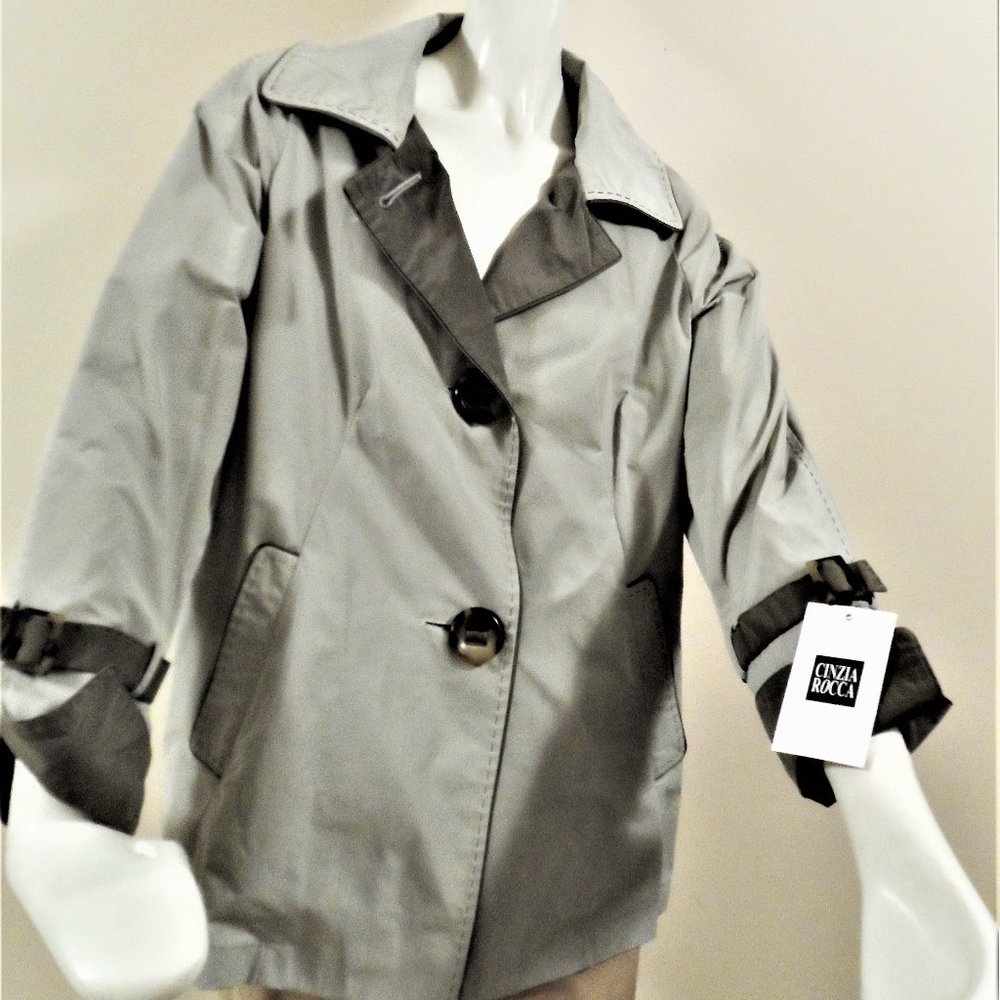 CINZIA-ROCCA COAT   MADE-IN-ITALY NWT